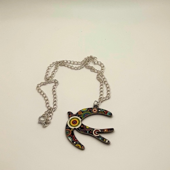 Colorful Bird Pendant Necklace - Picture 2 of 2